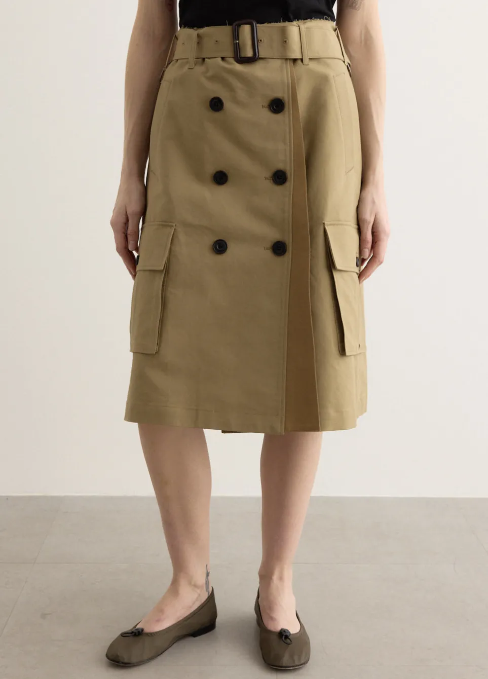 Trench Pleats Skirt
