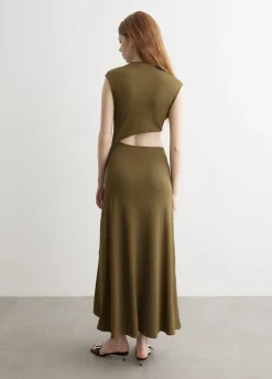 Tri Crystal Stone Tank Dress