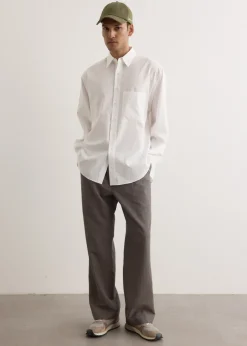 Tropical Wool Kid Mohair One-Tuck Slacks