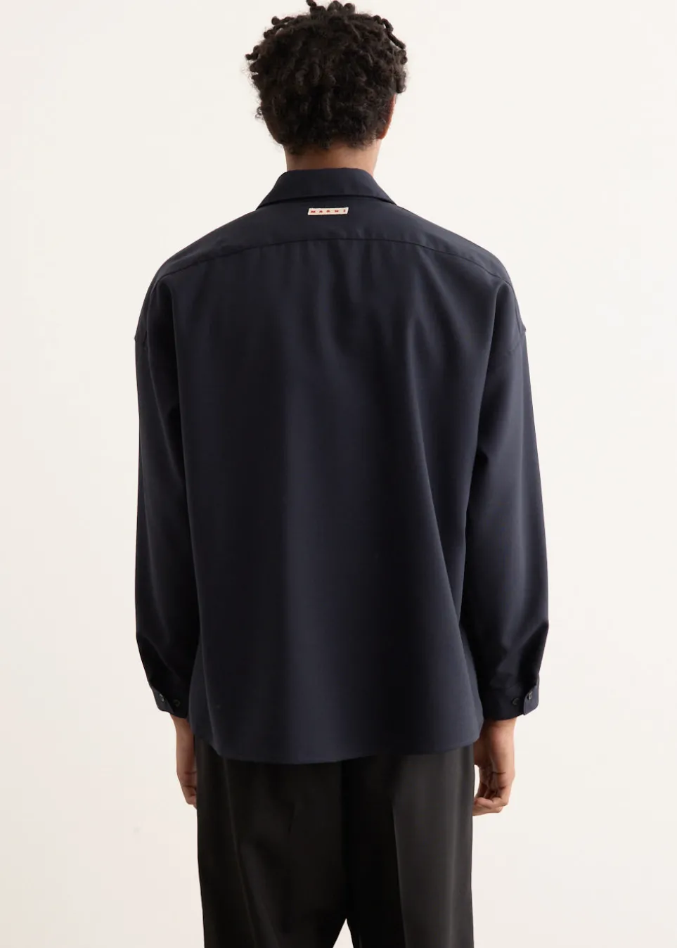 Tropical Wool Long Sleeved Shirt