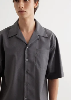 Tropical Wool Short Sleeved Shirt