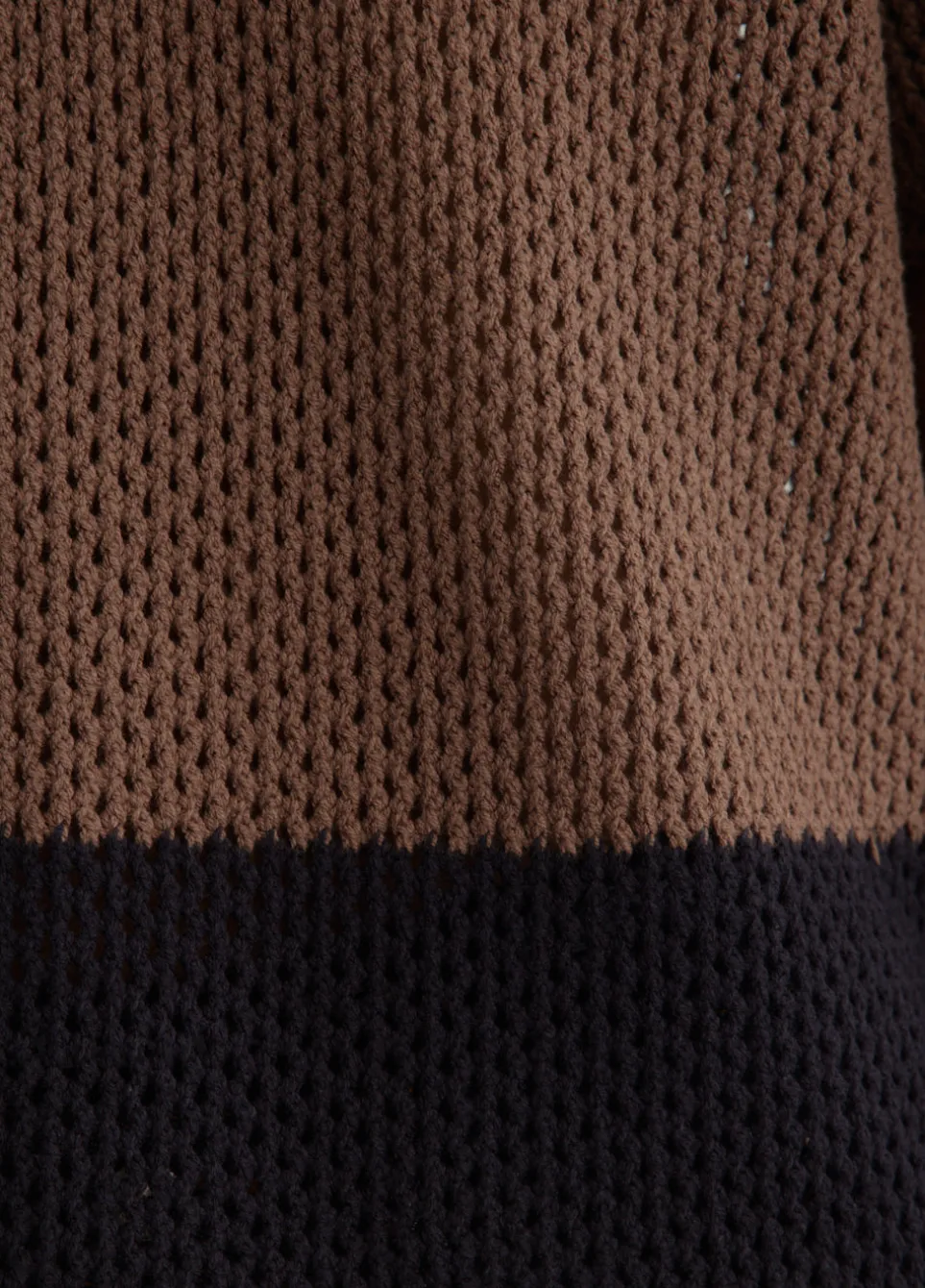 Two Tone Crochet Polo