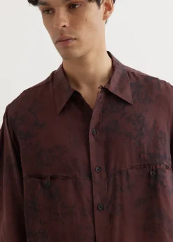 Uneven Dyed Panel Shirt
