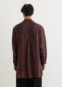 Uneven Dyed Panel Shirt