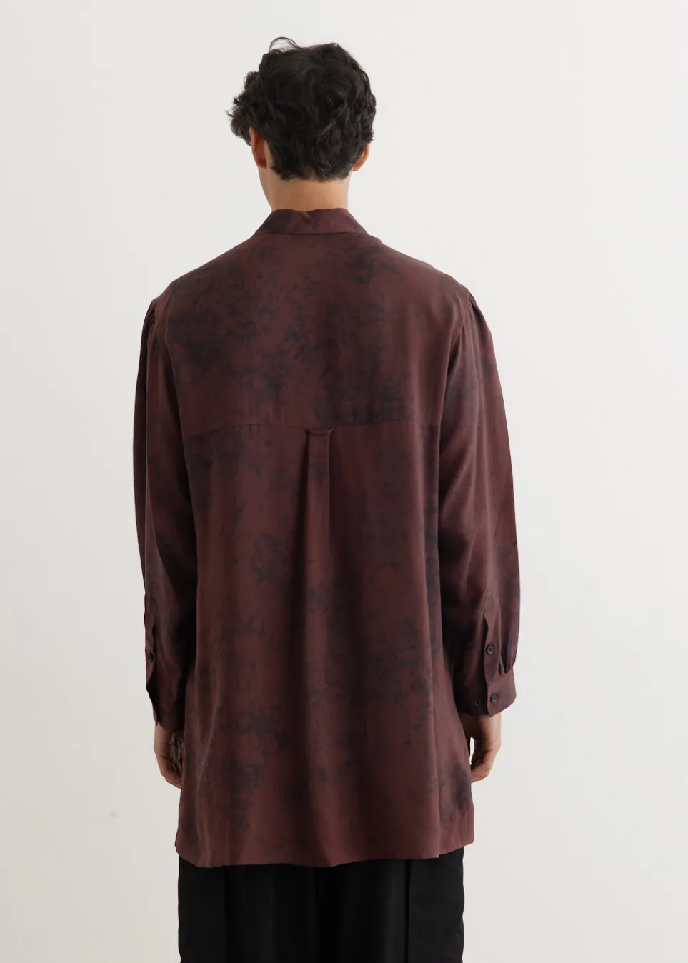 Uneven Dyed Panel Shirt