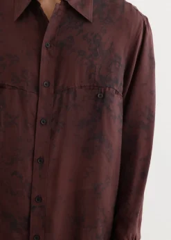 Uneven Dyed Panel Shirt