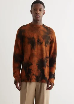 Uneven Garment Dye Crewneck Knit