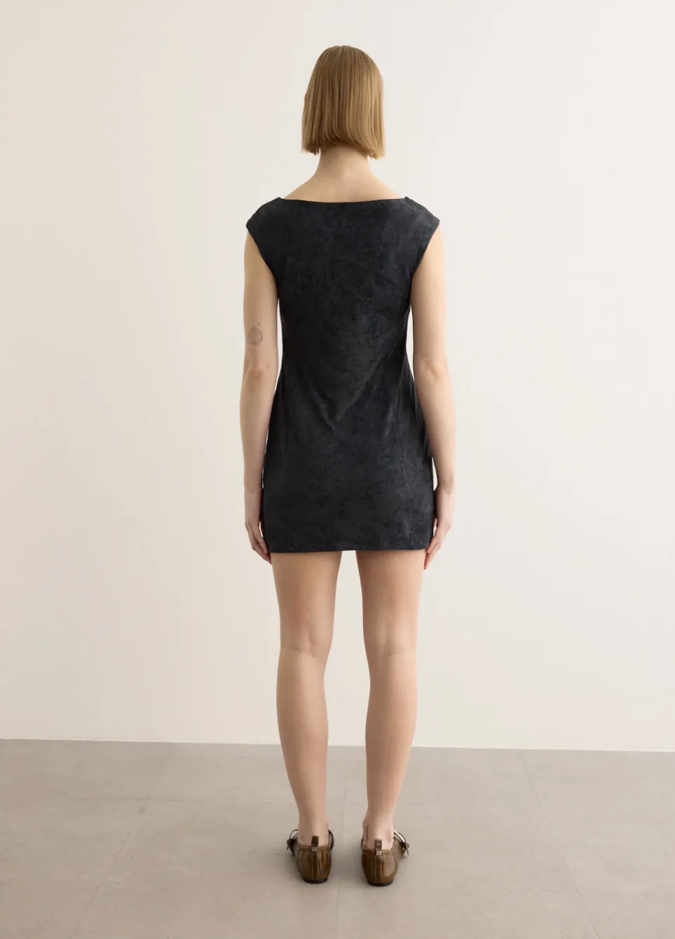 Velvet Tunic Mini Dress