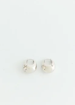Volume Waterdrop One-touch Earrings Medium