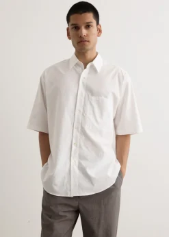 Washed Finx Twill Big Half Sleeved Shirt