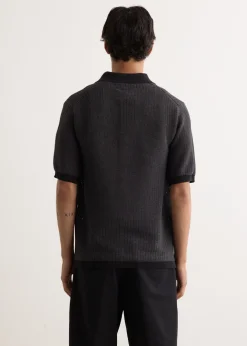 Washi 2 Tone Knit Polo