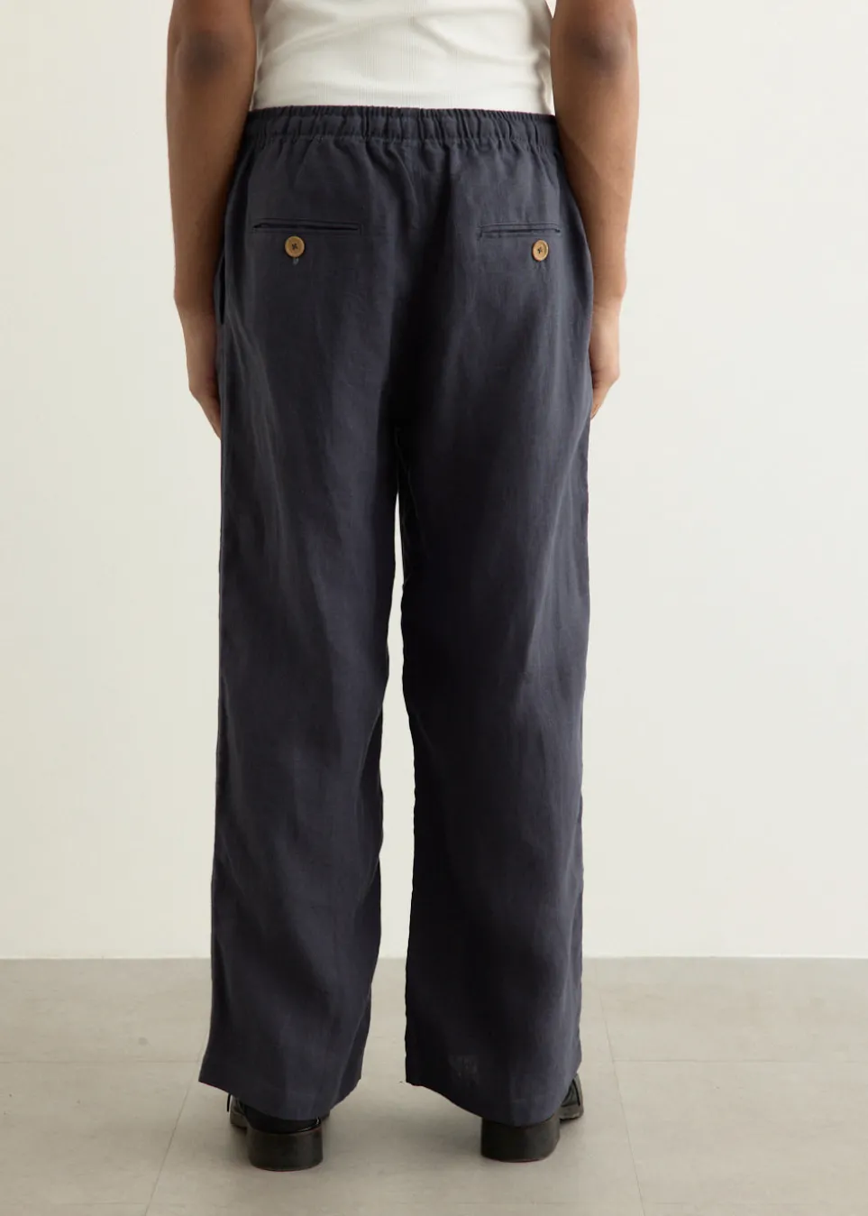 Wide Leg Linen Trousers