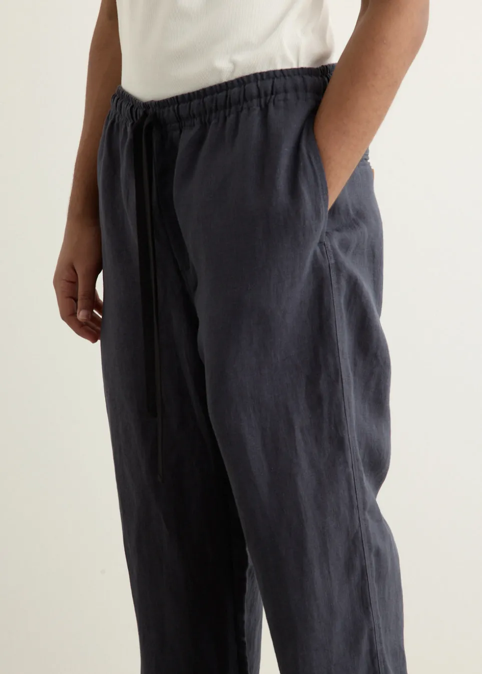 Wide Leg Linen Trousers