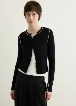 Wool Fine Line Cardigan