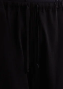 Wool Knit Knee Tucked Pants