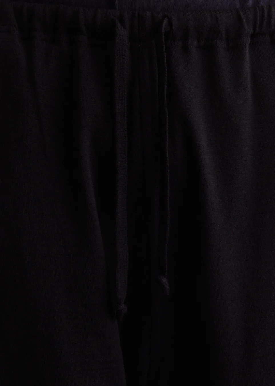 Wool Knit Knee Tucked Pants