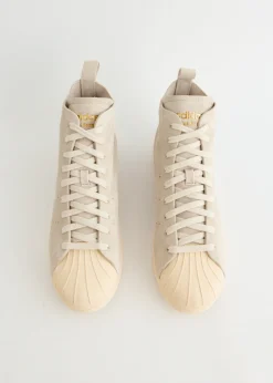 x Wales Bonner Superstar Hi 'Mist Stone' Sneakers