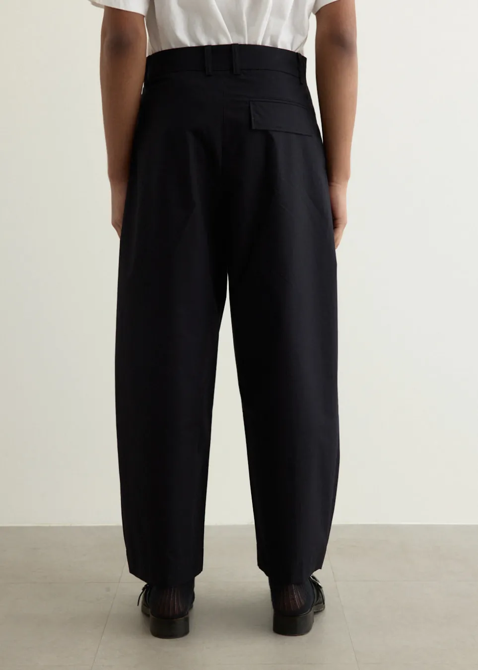 Yale Cotton Double Pleat Volume Pants