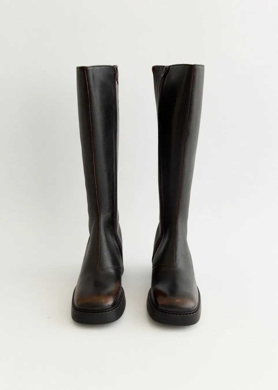 Yumi Brushed Brown Boots