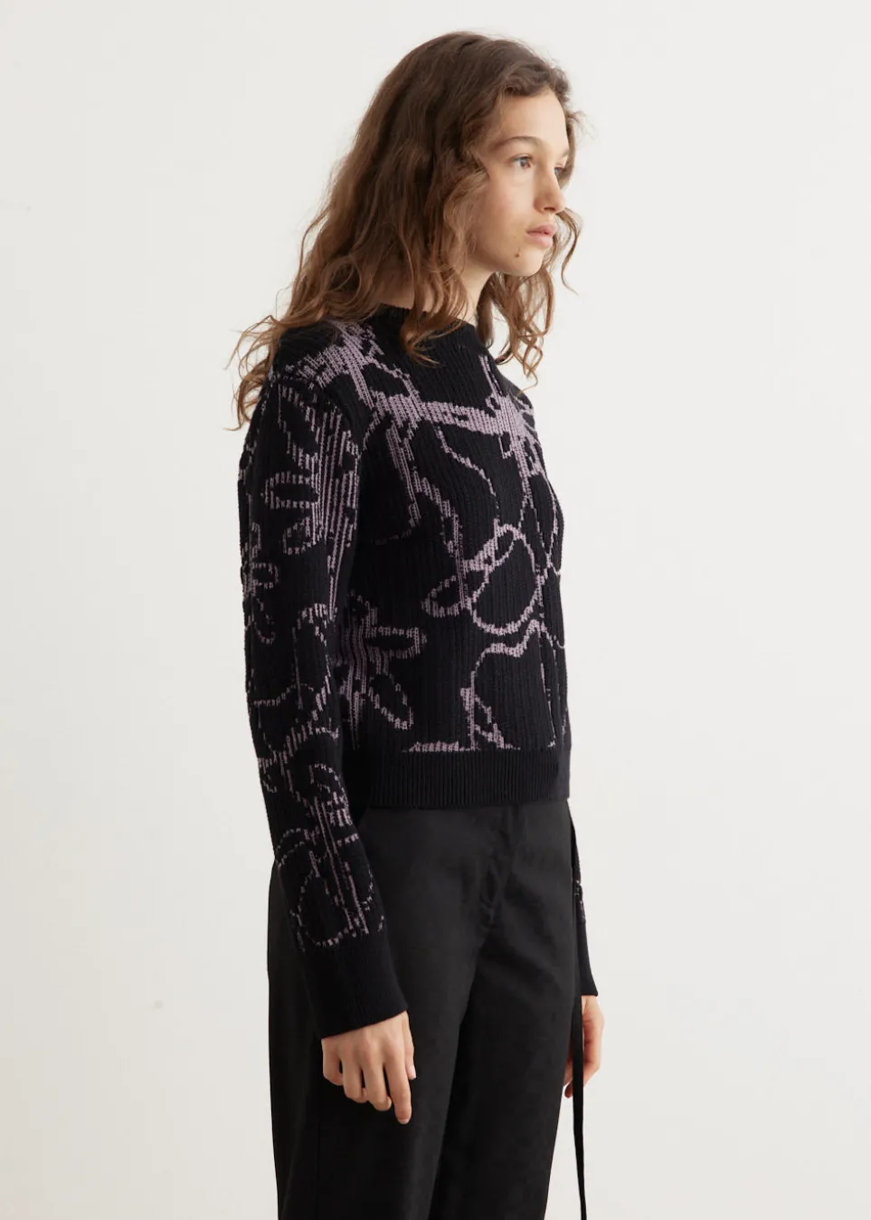 Analog Intarsia Crew Sweater