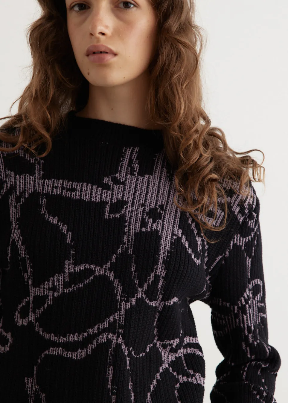 Analog Intarsia Crew Sweater