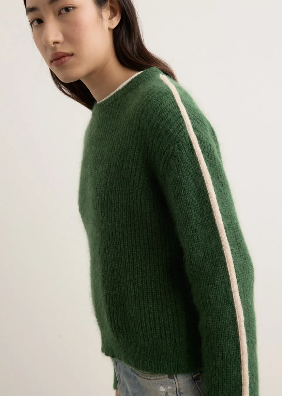 Arcade Stripe Sleeve Knit