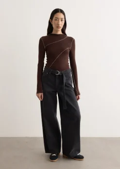 Azaelia Long Sleeve Panelled Top