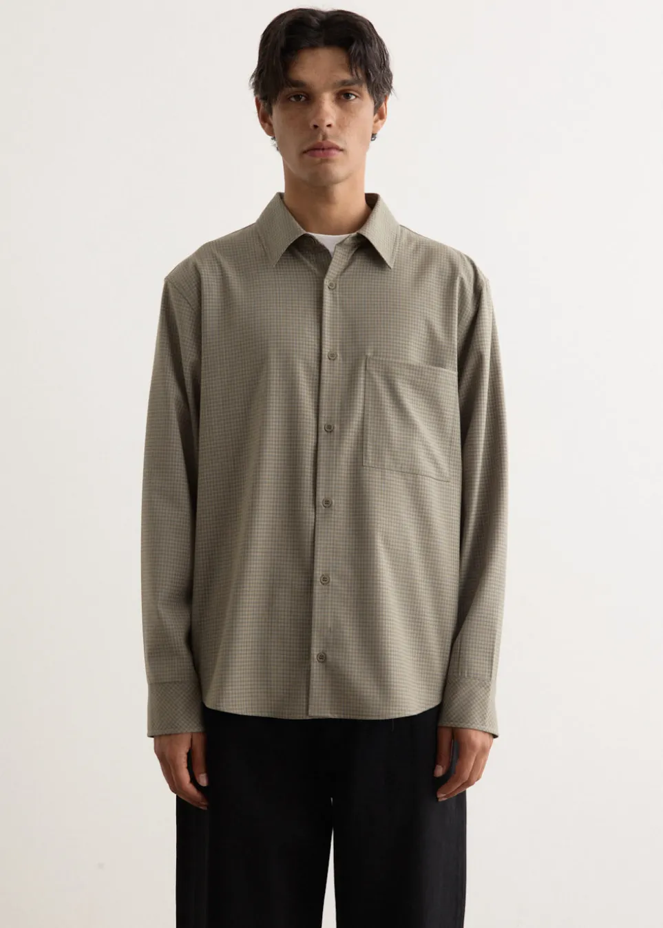 Azure Relaxed Check Shirt