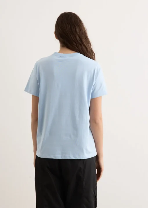 Basic Cotton Jersey Animals Relaxed T-Shirt