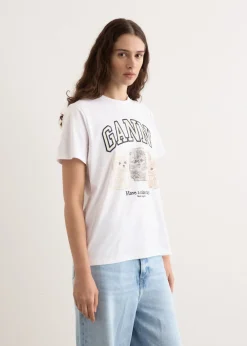 Basic Cotton Jersey Animals Relaxed T-Shirt