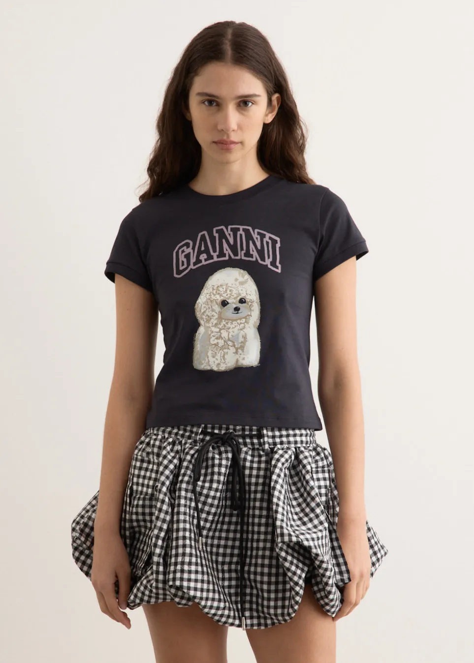 Basic Cotton Jersey Poodle Baby Fit T-Shirt