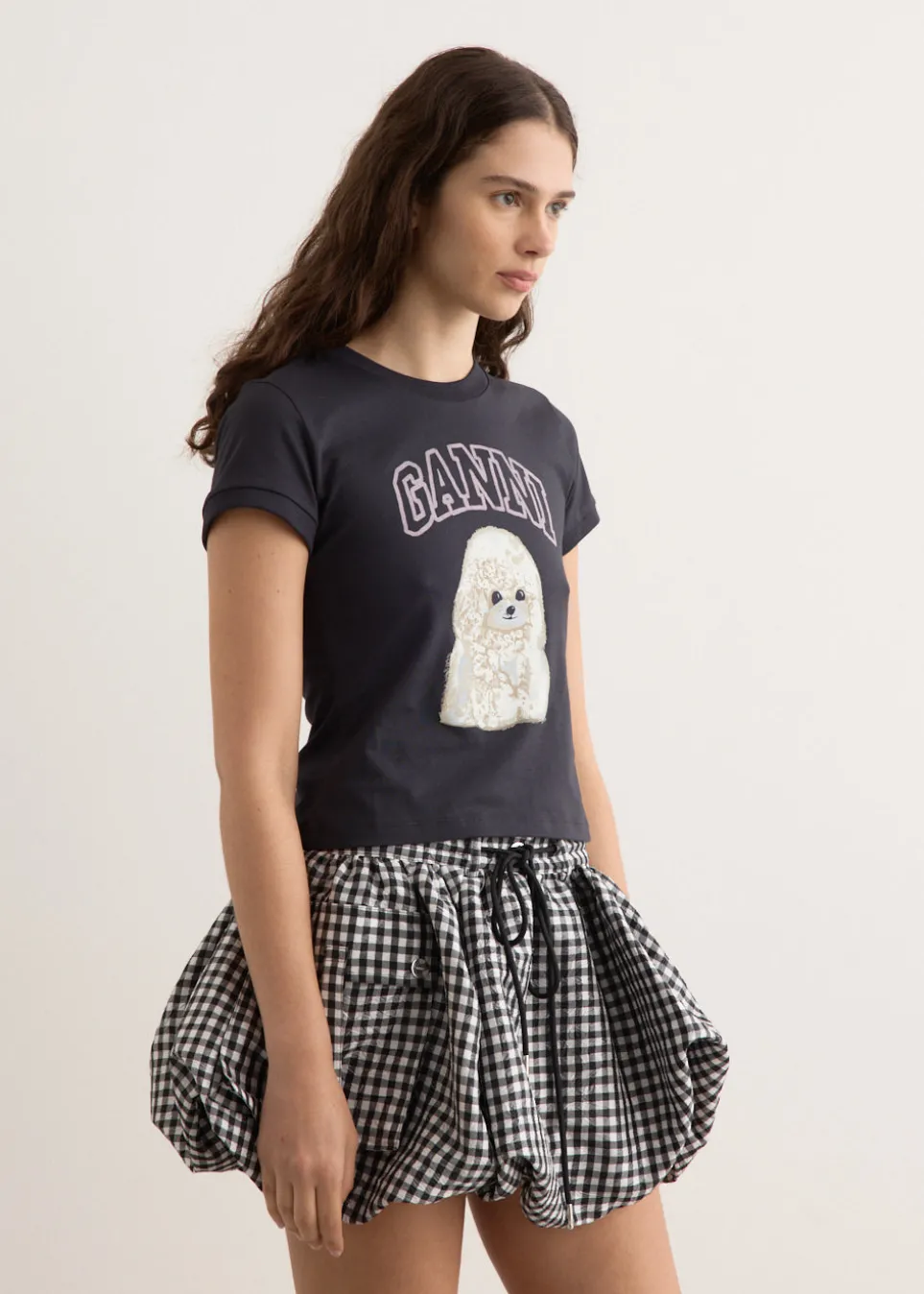 Basic Cotton Jersey Poodle Baby Fit T-Shirt