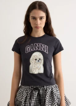 Basic Cotton Jersey Poodle Baby Fit T-Shirt