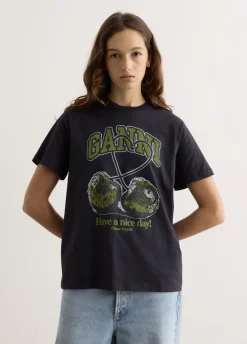 Basic Jersey Cherry Relaxed T-Shirt