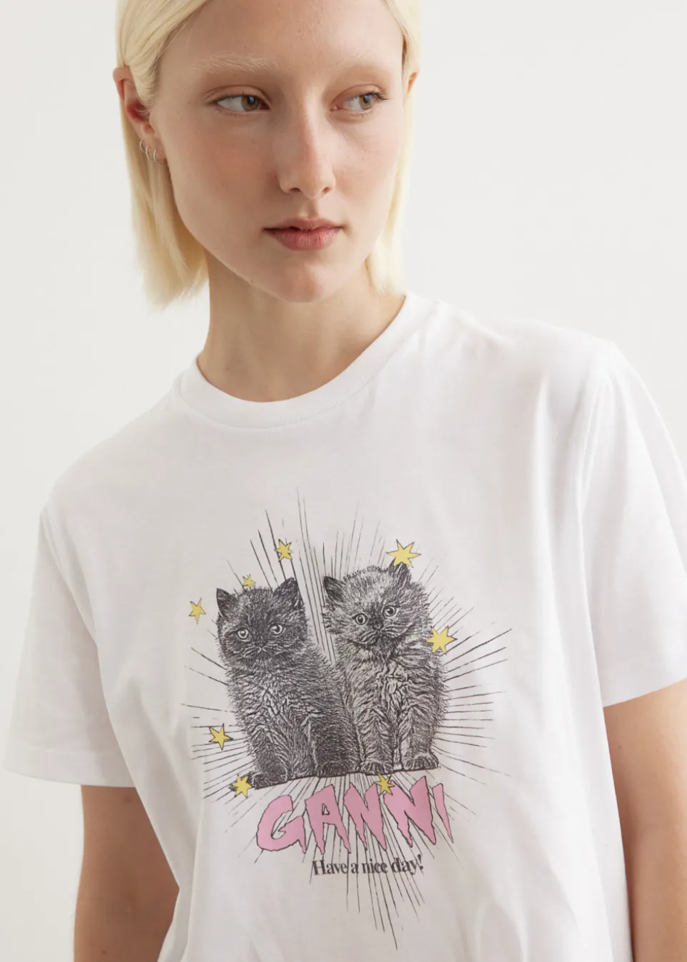 Basic Jersey Kittens Relaxed T-Shirt