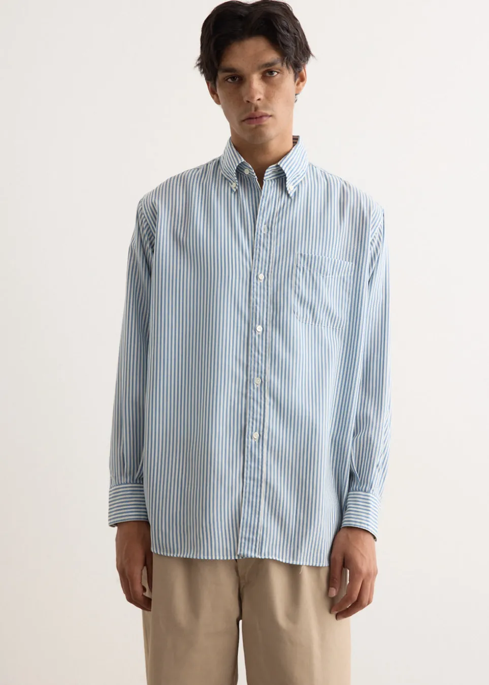 B.D. Classic Fit Wool Stripe Shirt