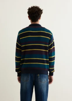 Beauchamp Multi Stripe Polo Sweater