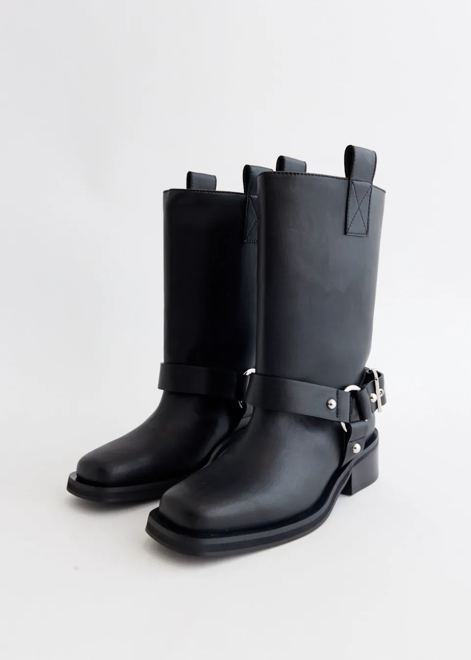 Biker Tubular Mid Shaft Boots