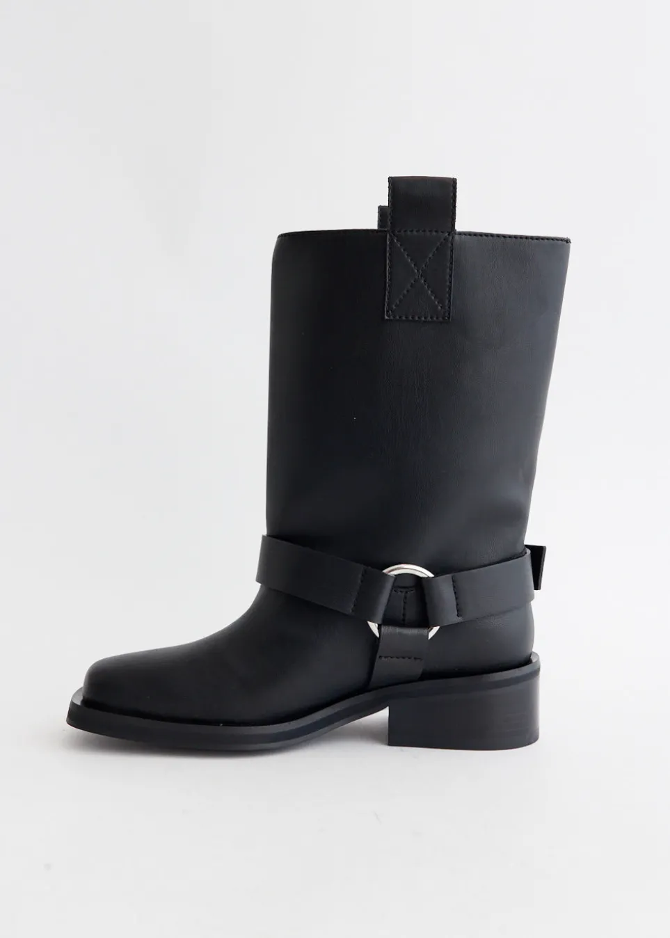 Biker Tubular Mid Shaft Boots