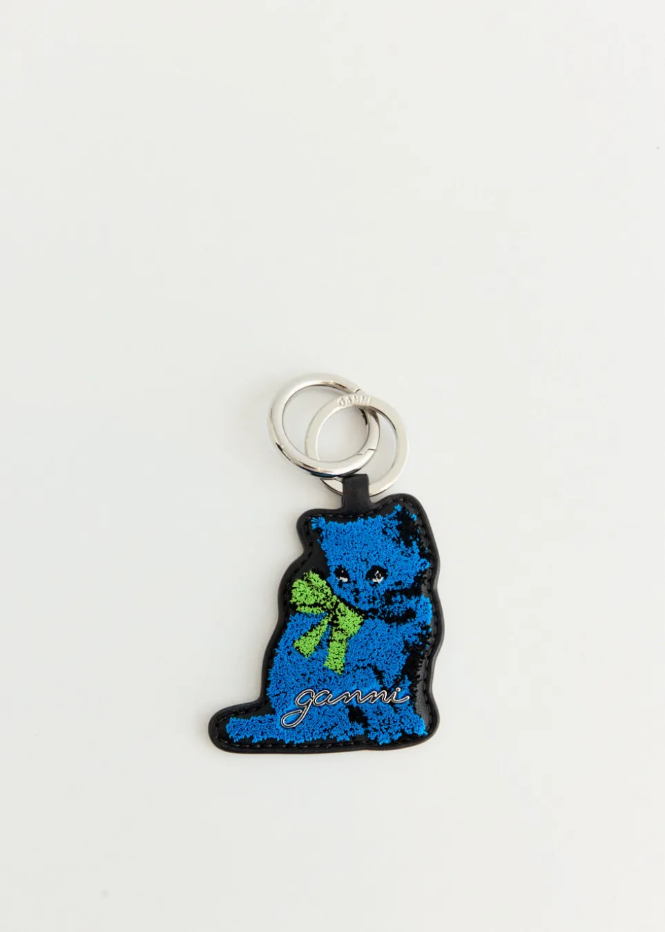 Blue Kitty Keyring