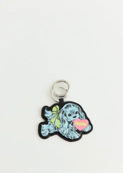 Blue Puppy Keyring