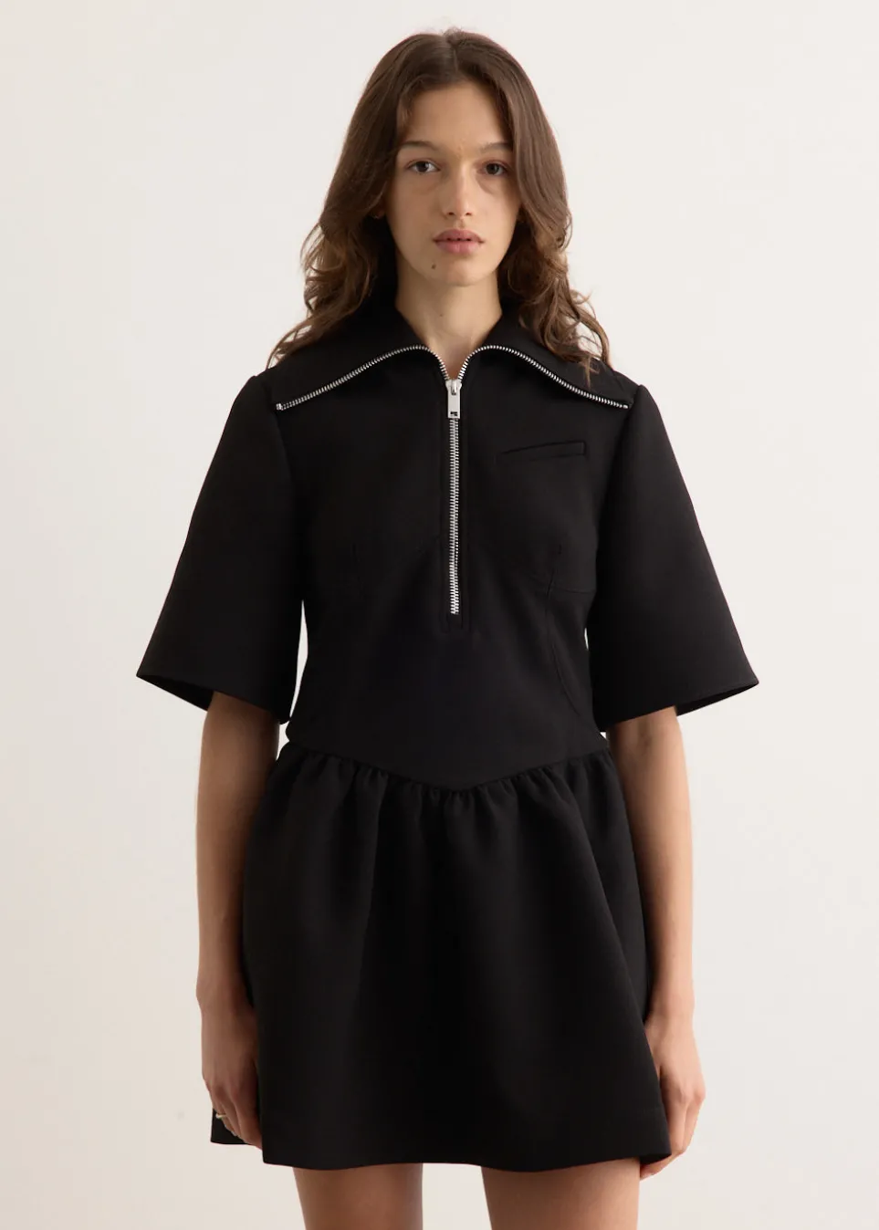 Bonded Crepe Mini Dress