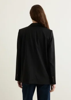 Calendered Wool Blazer