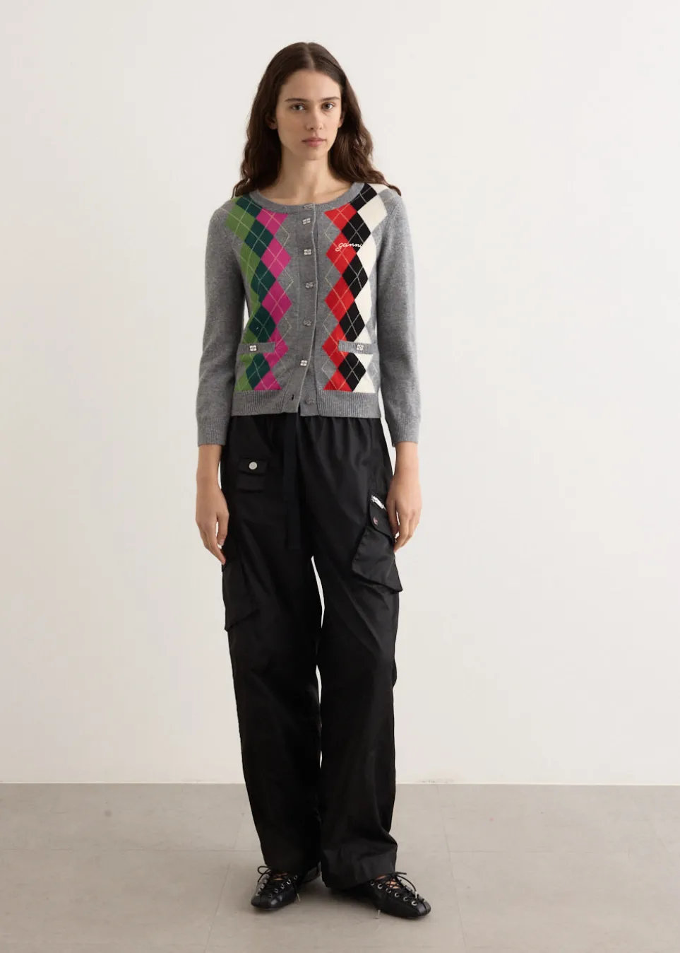 Cashmere Wool Mix Cardigan