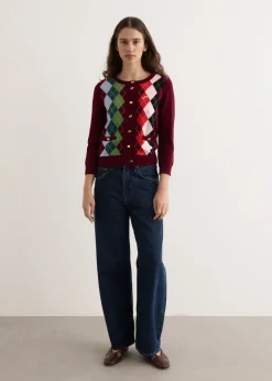 Cashmere Wool Mix Cardigan