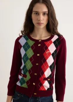 Cashmere Wool Mix Cardigan