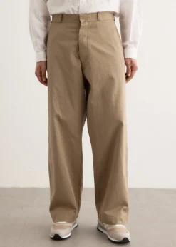 Chino Cloth Wide Pants