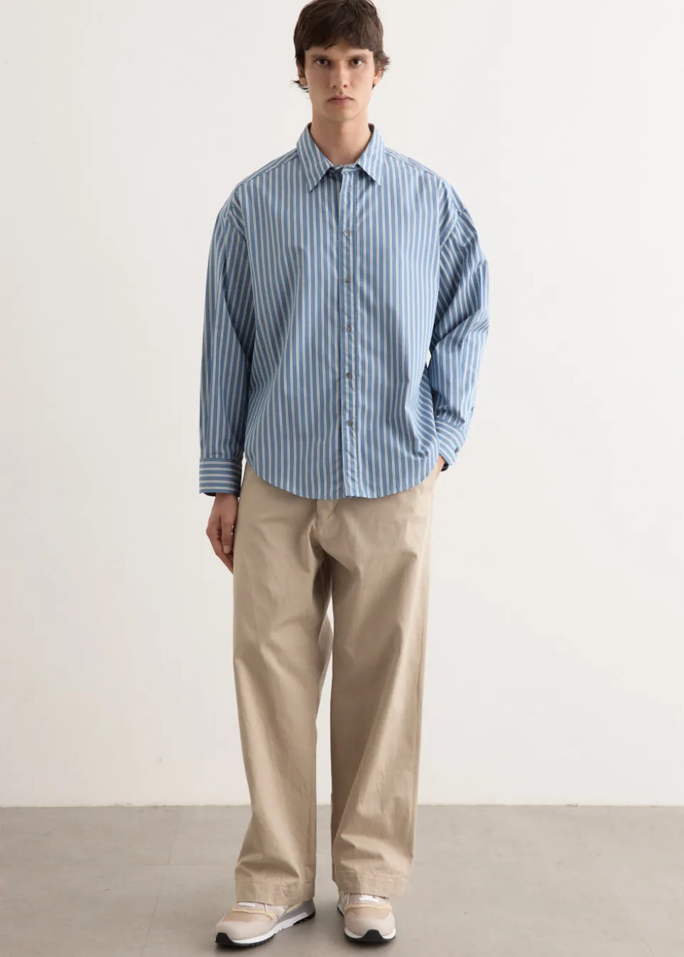 Chino Cloth Wide Pants