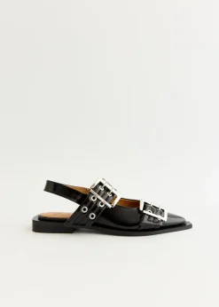 Chunky Buckle Ballerinas