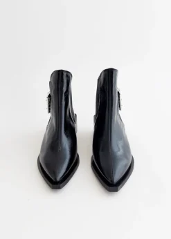 Chunky Buckle Chelsea Boots